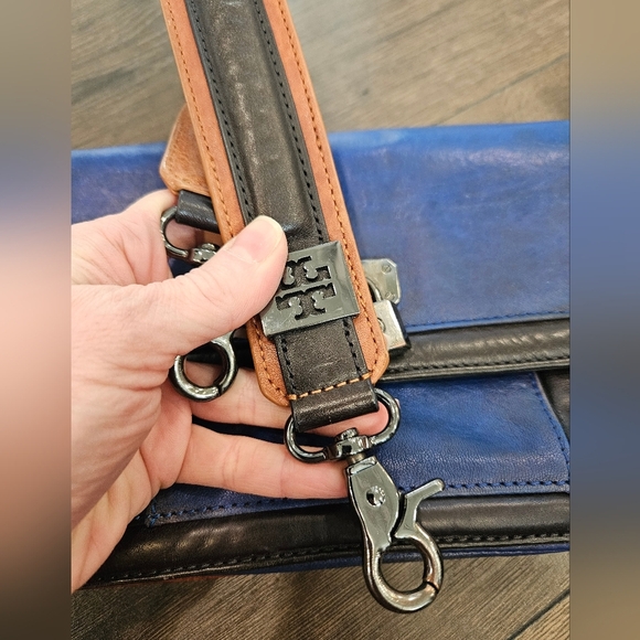 📣 RARE VINTAGE Tory Burch All Leather Handbag/Clutch - Picture 3 of 16